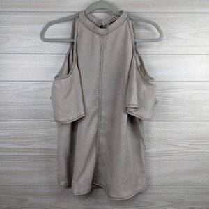 Cold Shoulder Tencel Top